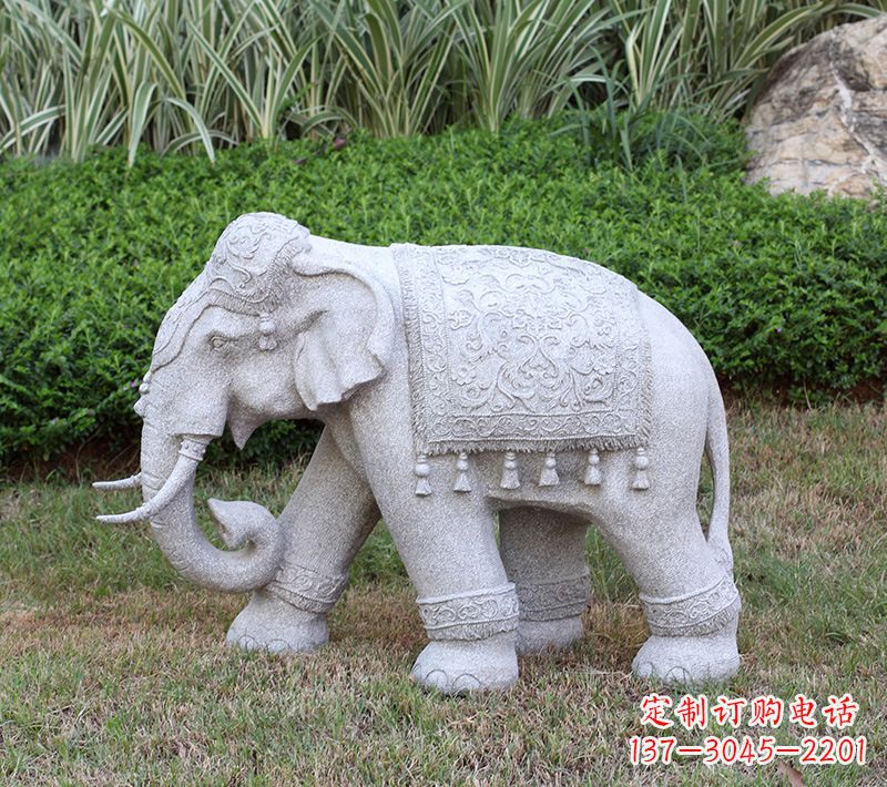 安阳中式石雕大象