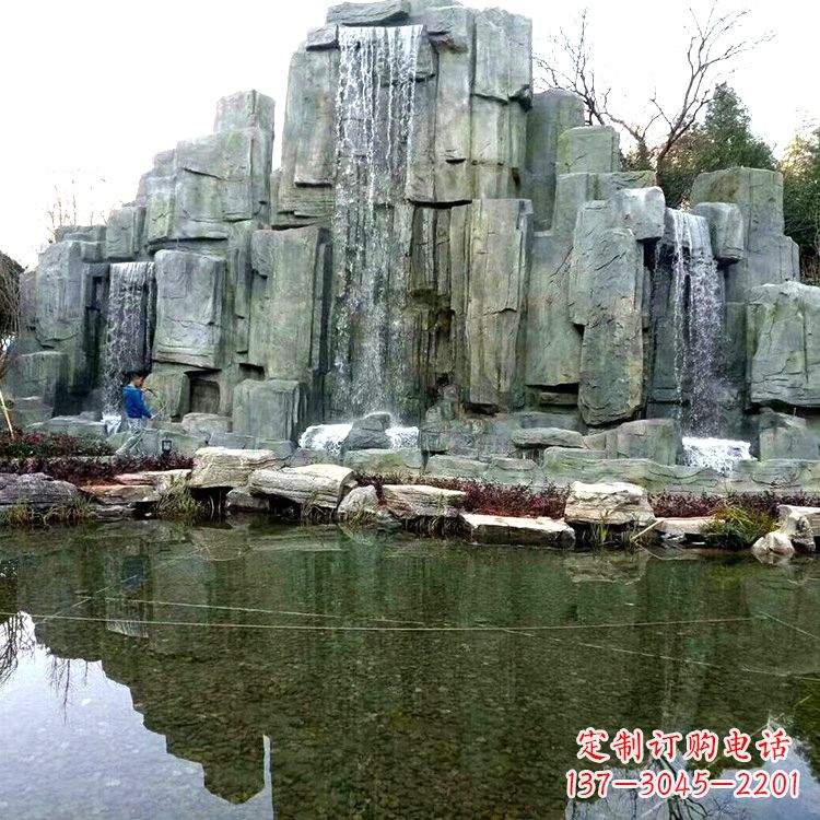 安阳中式园林流水假山雕塑