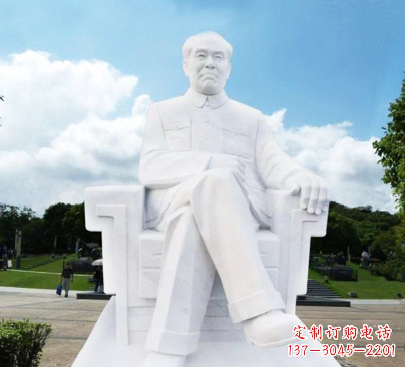 安阳朱德坐式伟人石雕