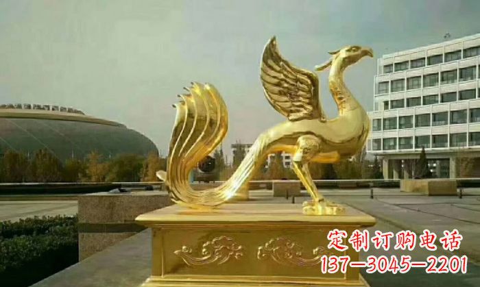 安阳朱雀铜雕