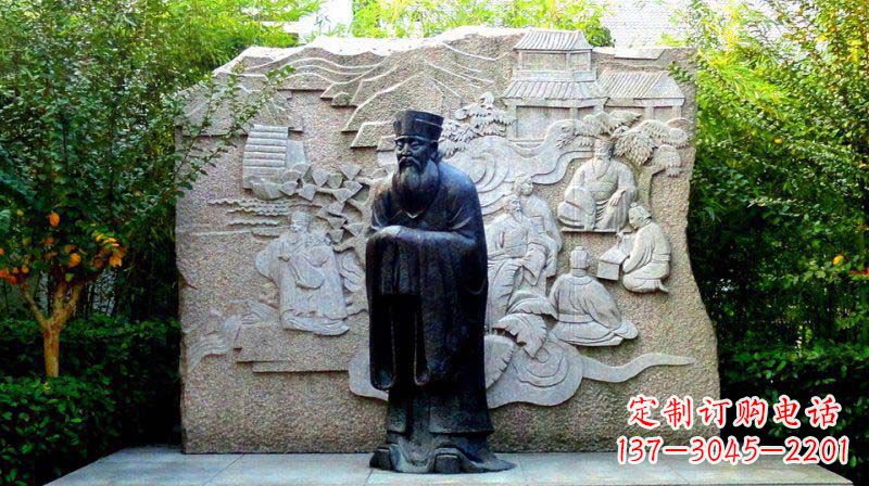 安阳朱熹古代名人铜雕_2
