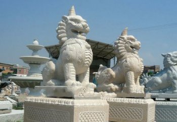 安阳獬豸 石雕 独角兽-法院大门神兽雕塑