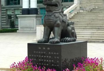 安阳獬豸铜雕塑-法院门前神兽动物雕塑摆件