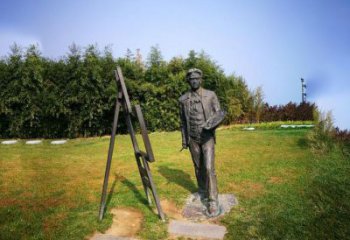 安阳徐悲鸿城市雕塑公园铜雕像