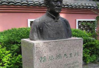 安阳徐悲鸿铜雕半身像雕塑
