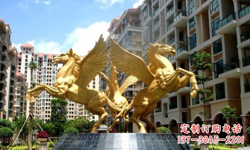安阳铸铜飞马雕塑