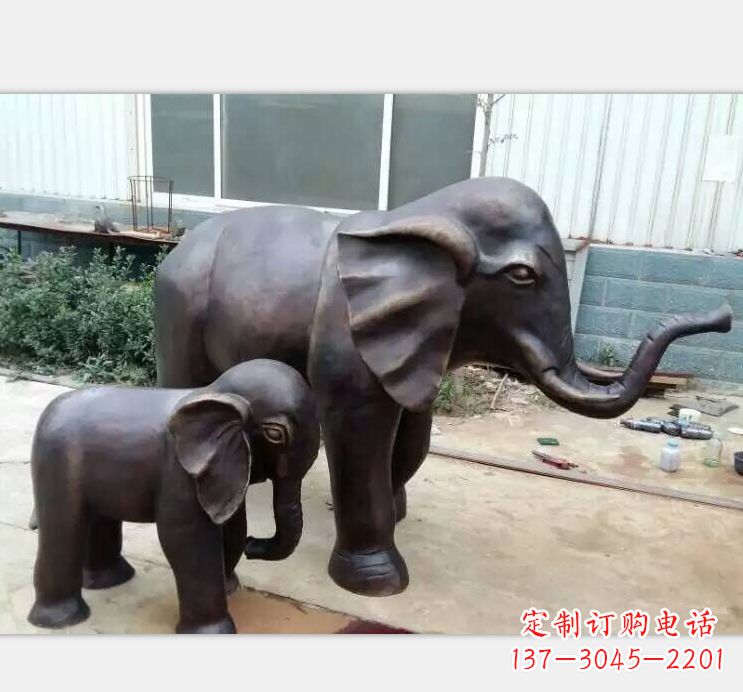 安阳铸铜公园大象雕塑