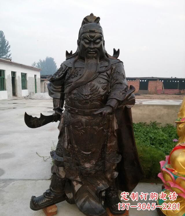 安阳铸铜关公像铜雕