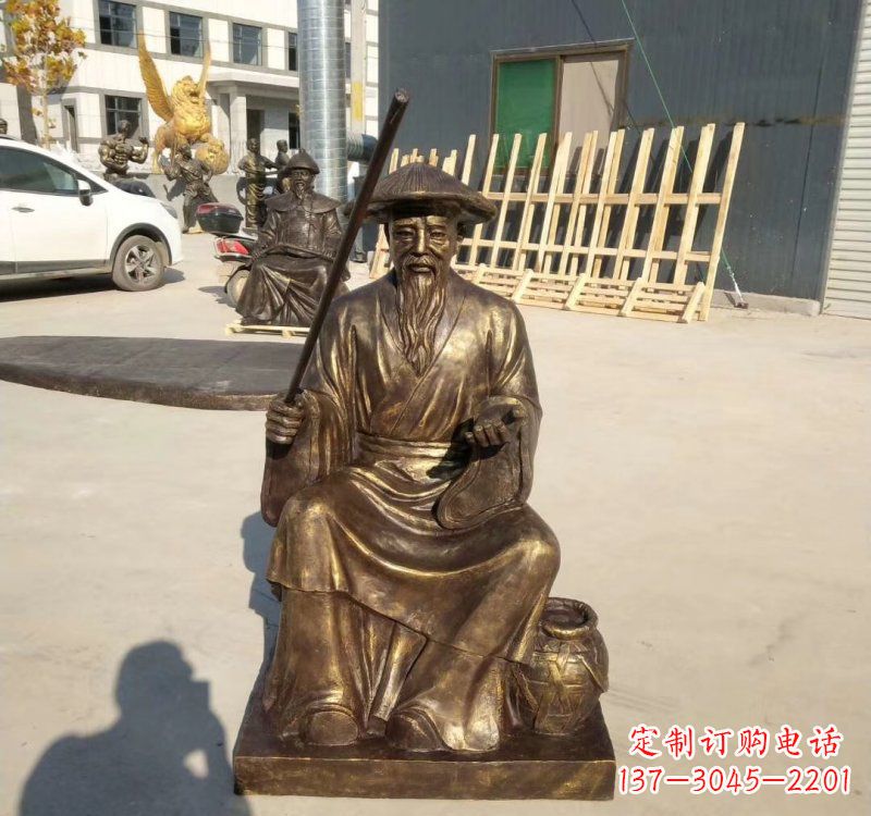安阳铸铜姜太公钓鱼
