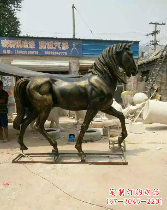 安阳铸铜马雕塑