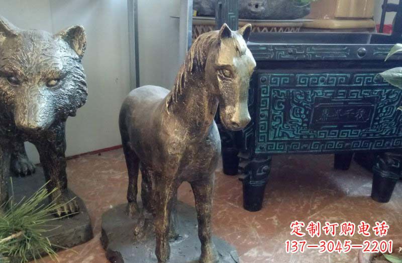 安阳铸铜马雕塑222