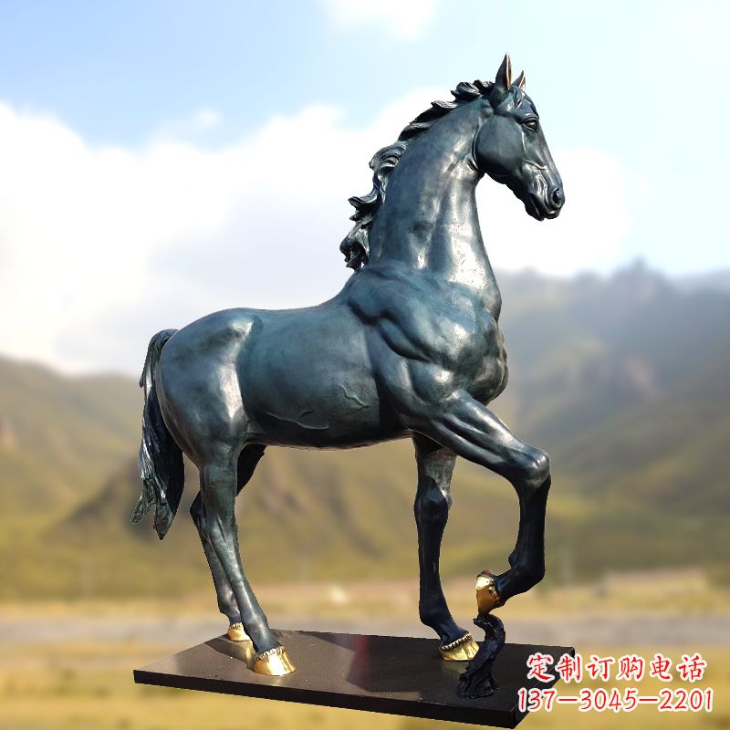 安阳铸铜马铜雕塑