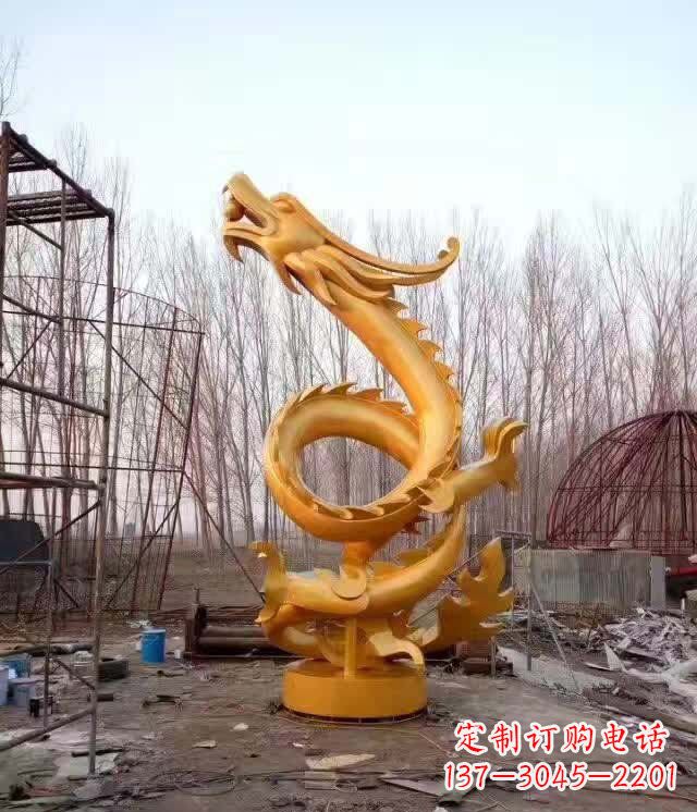 安阳铸铜盘龙云腾铜雕