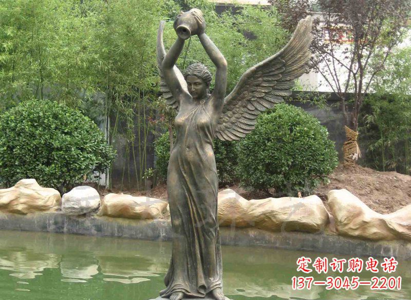 安阳铸铜欧式人物喷泉雕塑