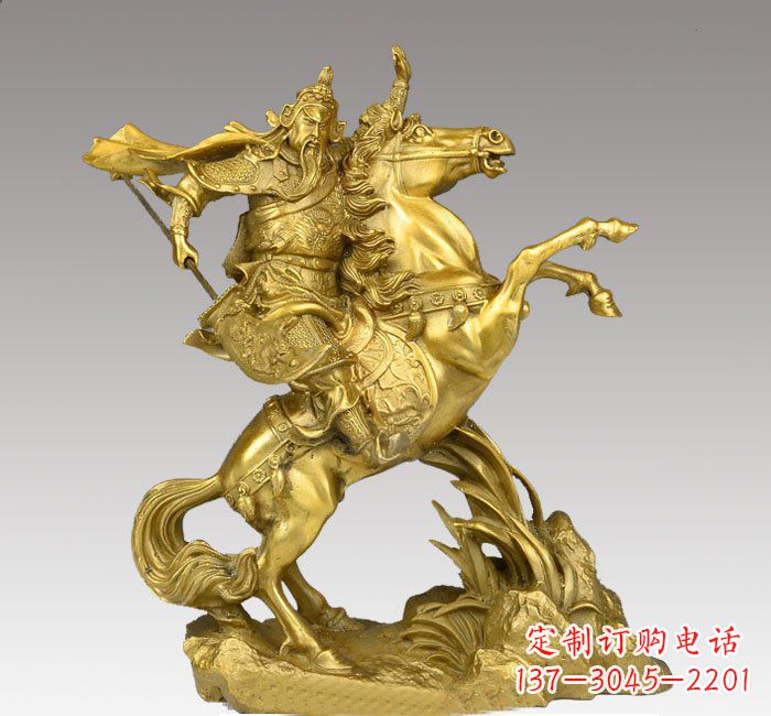 安阳铸铜骑马关公
