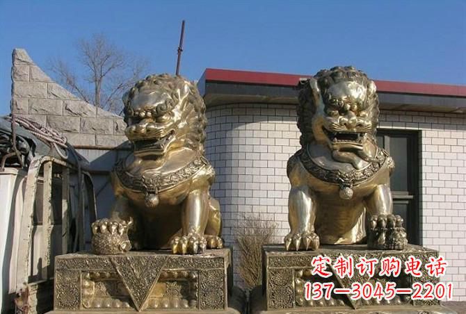 安阳铸铜狮子雕塑