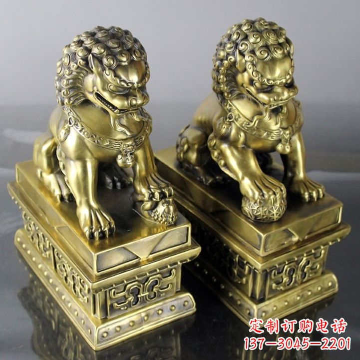 安阳铸铜天安门狮子雕塑