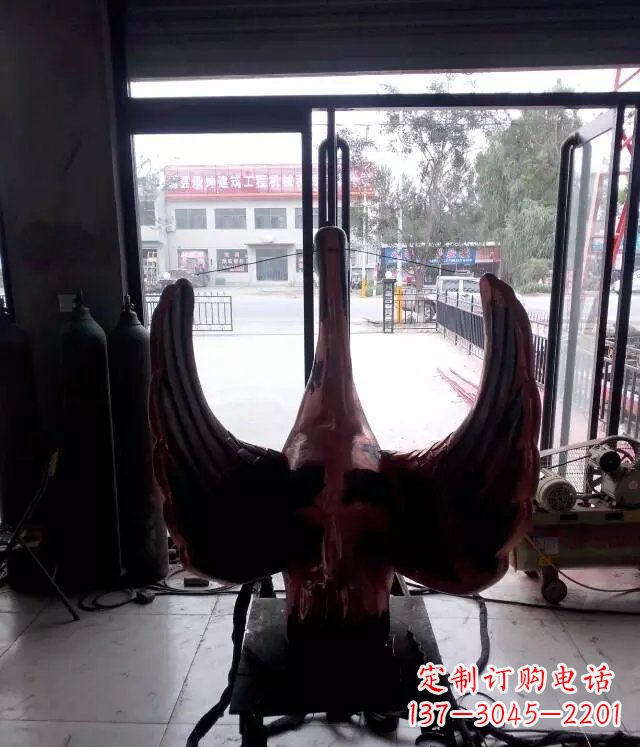 安阳铸铜天鹅公园动物铜雕 (2)