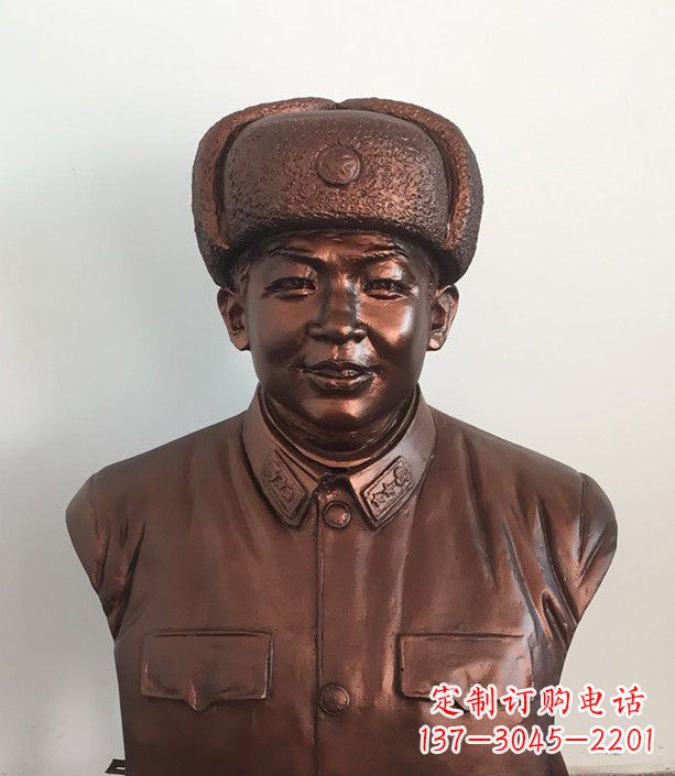 安阳紫铜雷锋半身像