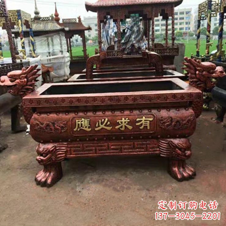 安阳紫铜香炉雕塑