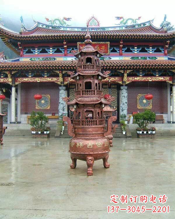 安阳宗教庙宇香炉铜雕