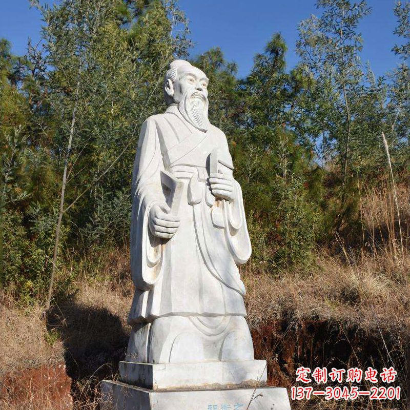 安阳祖冲之汉白玉石雕像-公园景区中国古代名人雕塑