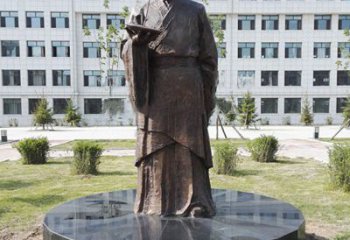 安阳祖冲之校园铜雕-纯铜铸造中国古代历史名人著名数学家